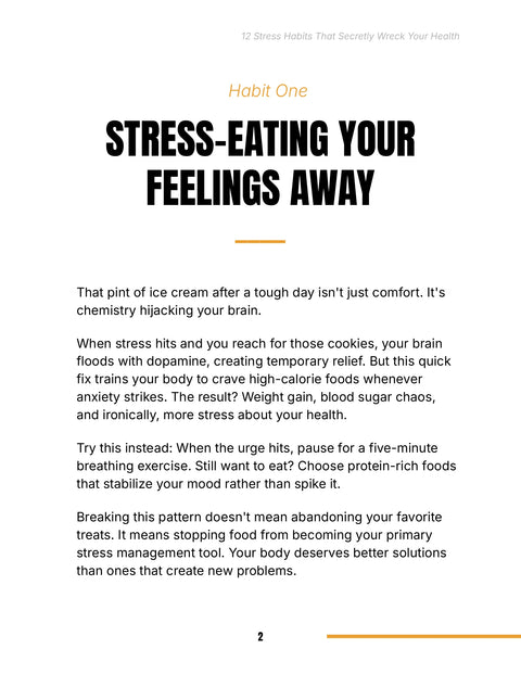 Habit One - act sample from 12 Stress Habits That Secretly Wreck Your Health