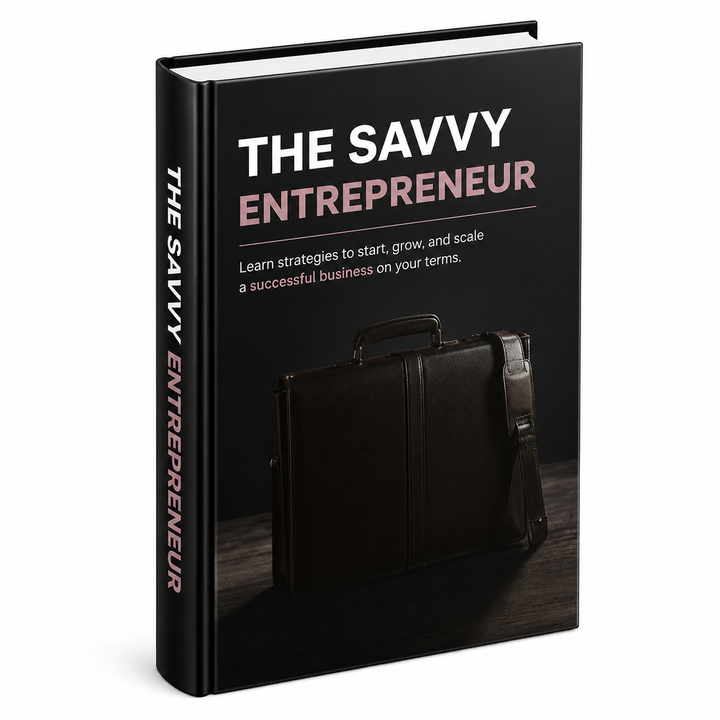 The Savvy Entrepreneur ebook & guide cover