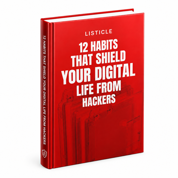 12 Habits That Shield Your Digital Life From Hackers guide cover