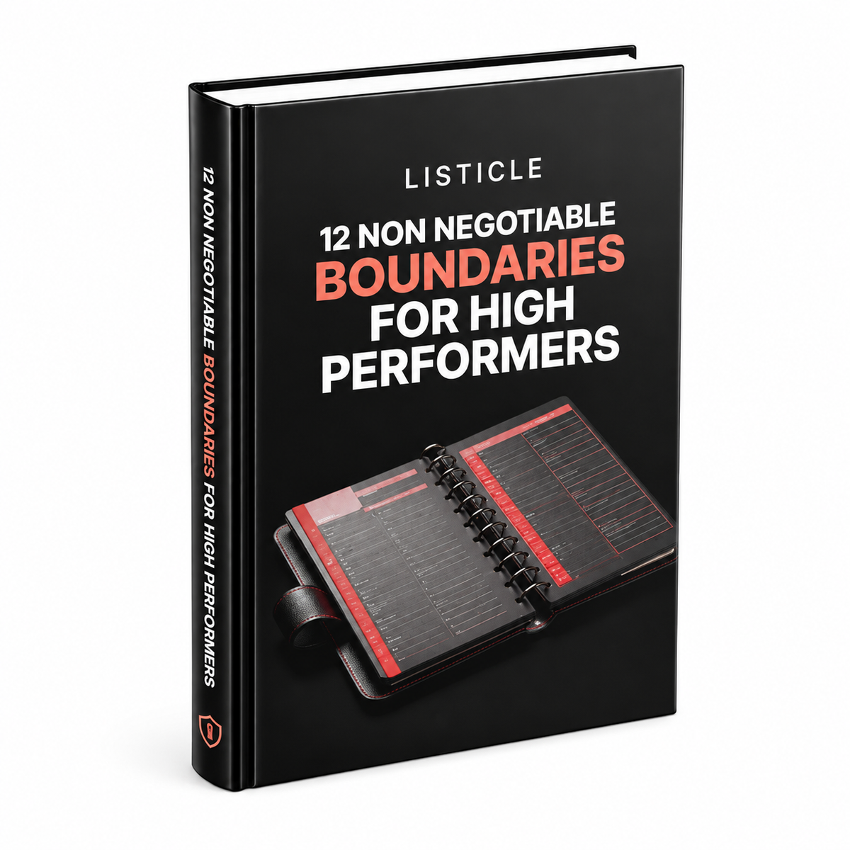 12 Non Negotiable Boundaries for High Performers ebook & guide cover