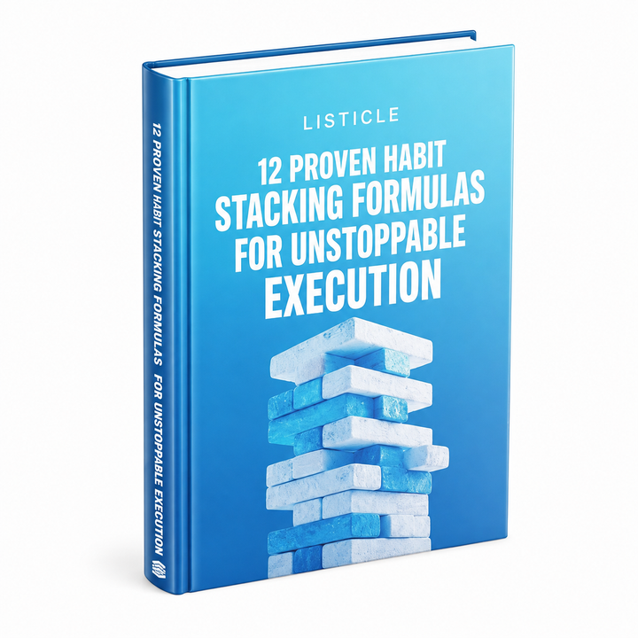 12 Proven Habit Stacking Formulas for Unstoppable Execution ebook & guide cover