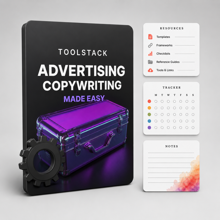 Advertising Copywriting Made Easy template & tool cover