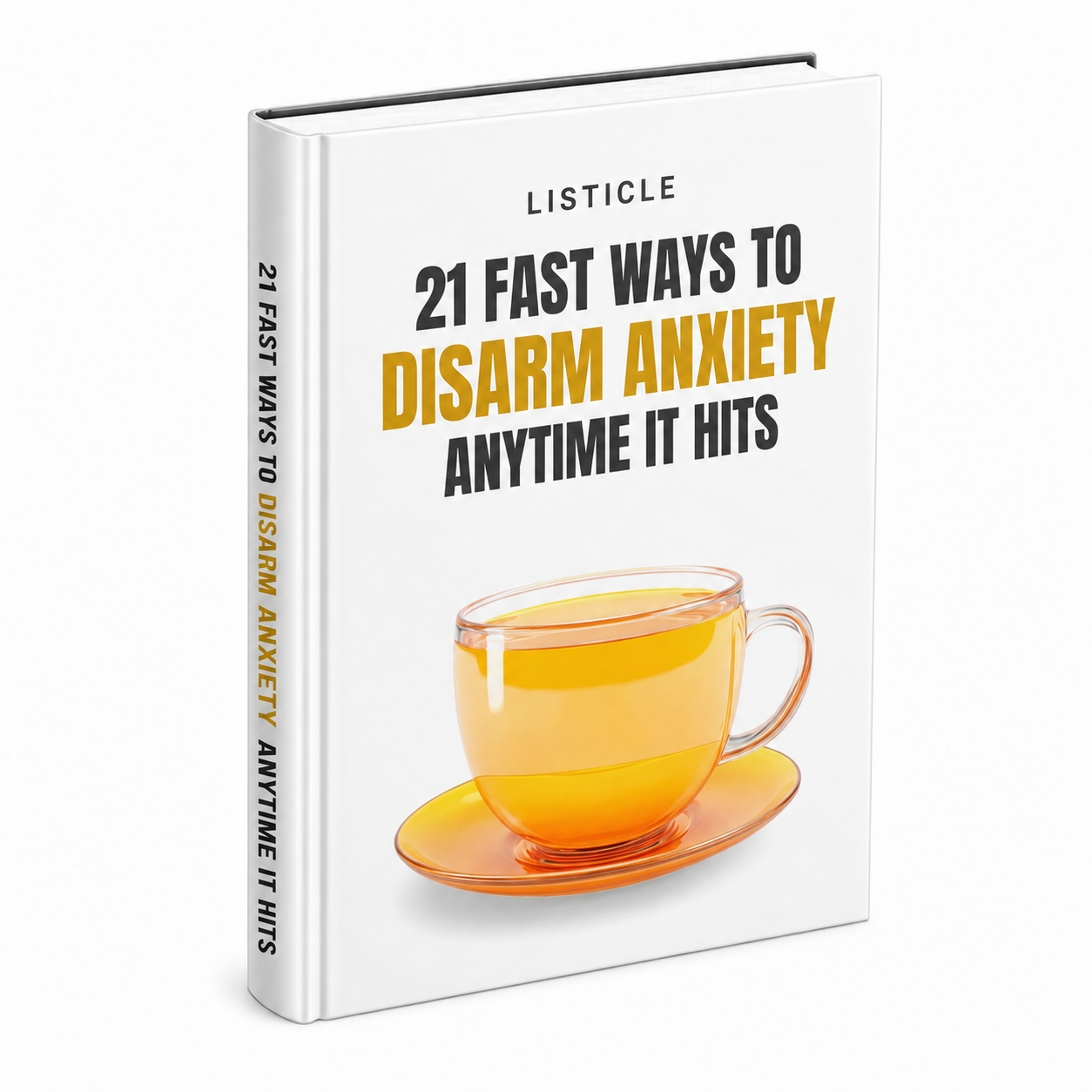 21 Fast Ways to Disarm Anxiety Anytime It Hits ebook & guide cover