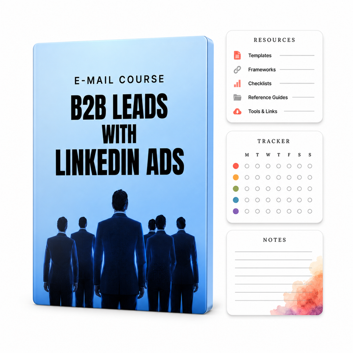 B2B Leads with LinkedIn Ads workbook cover