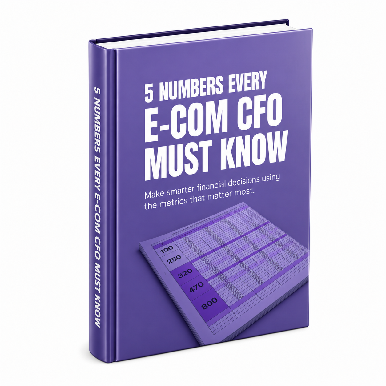 5 Numbers Every E-Commerce CFO Must Know ebook & guide cover