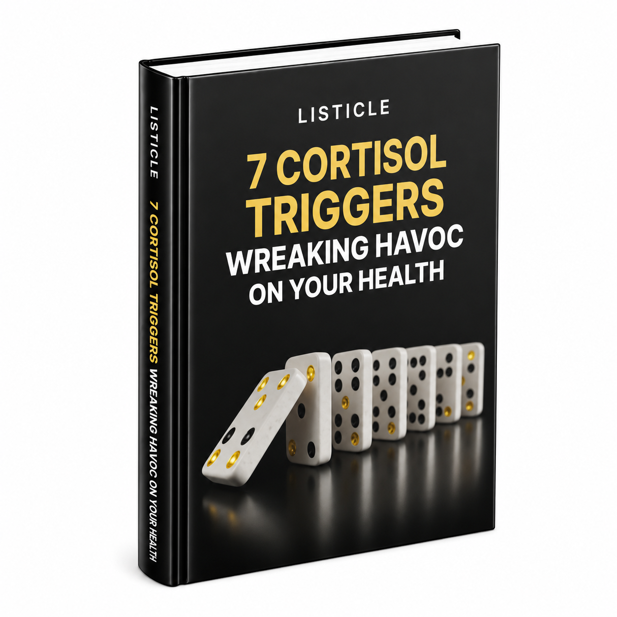 7 Cortisol Triggers Wreaking Havoc on Your Health ebook & guide cover