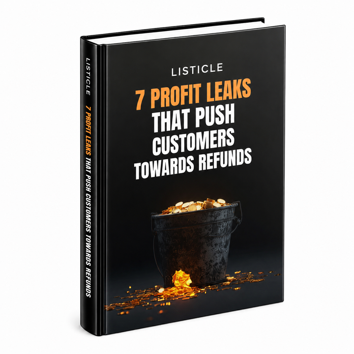 7 Profit Leaks That Push Customers Toward Refunds guide cover