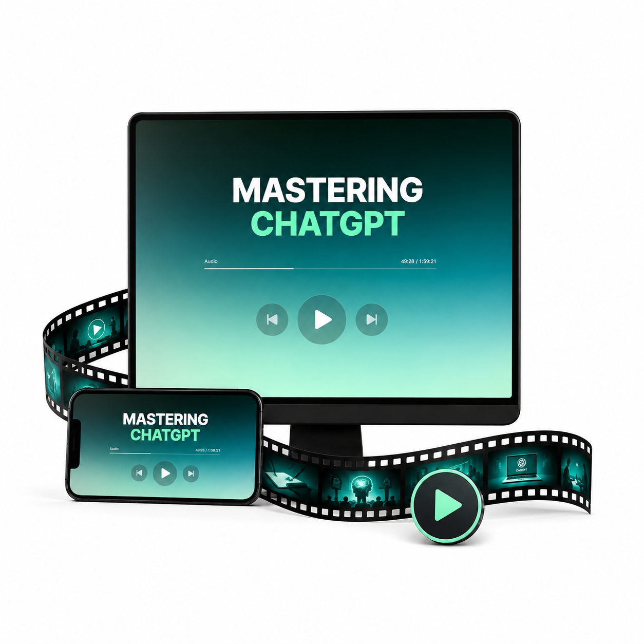 Mastering ChatGPT video course cover