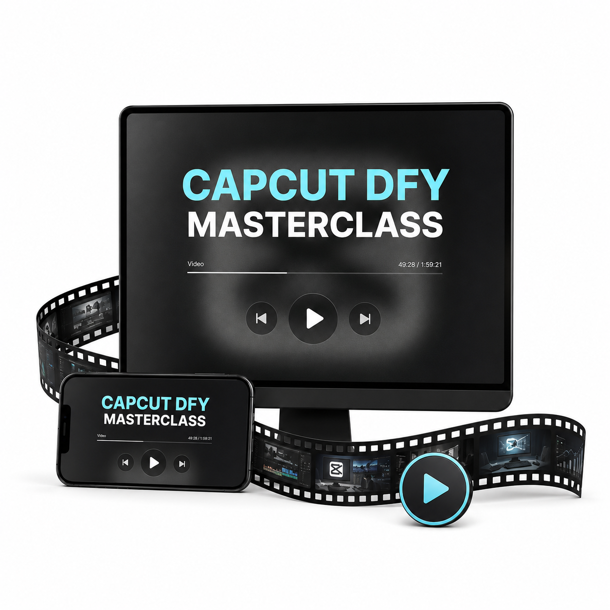 CapCut DFY Masterclass video course cover