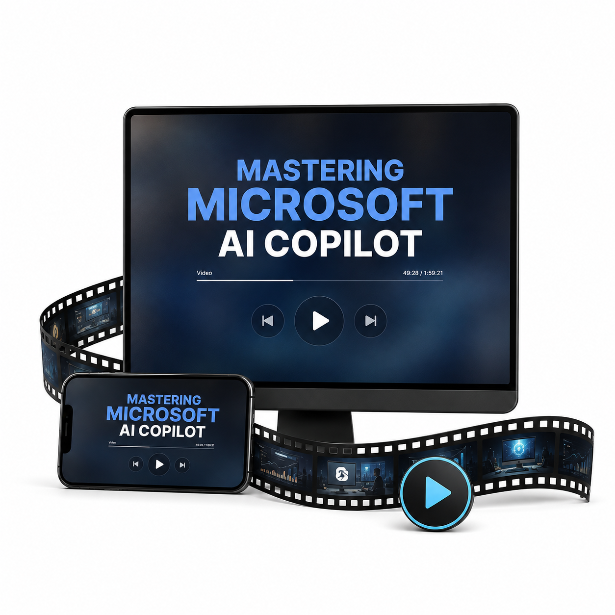 Mastering Microsoft AI CoPilot video course cover