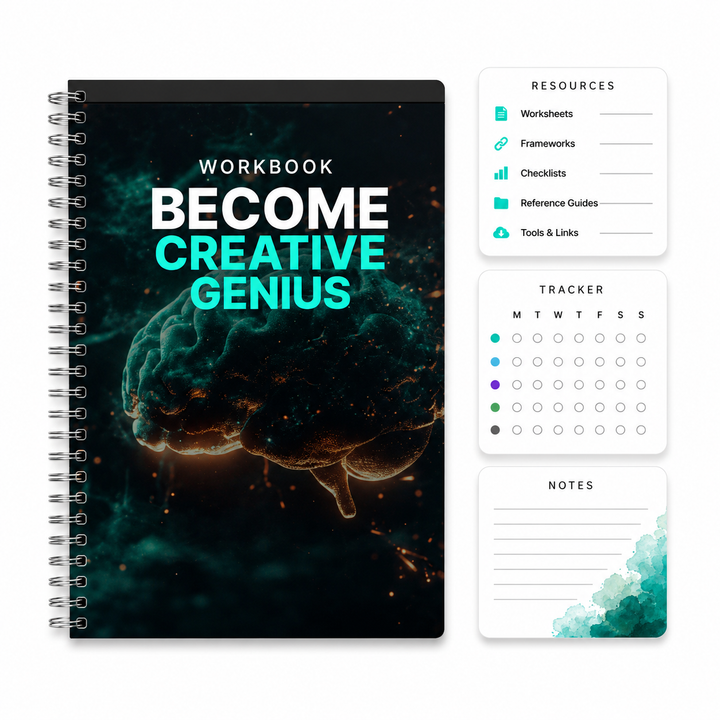 Become Creative Genius workbook cover