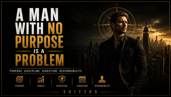 A Man With No Purpose Is A Problem
