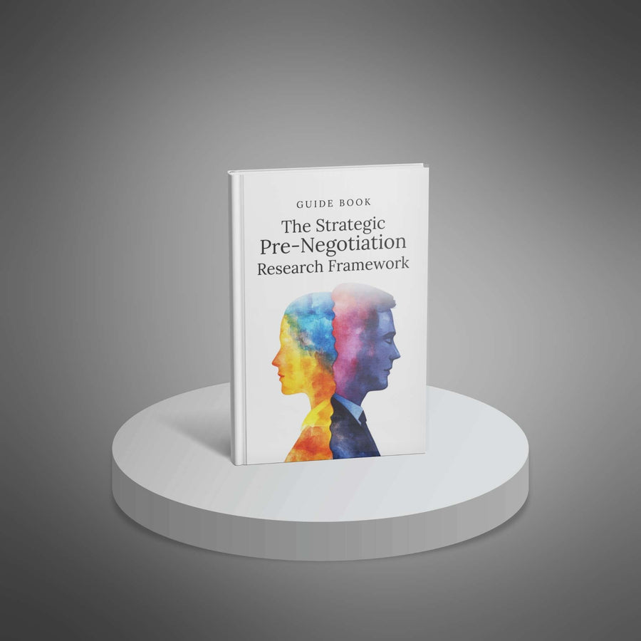 The Strategic Pre-Negotiation Research Framework