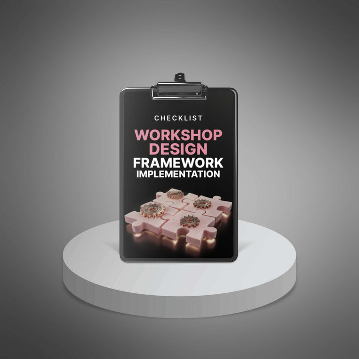 Workshop Design Framework Implementation - SuitYou career growth checklist