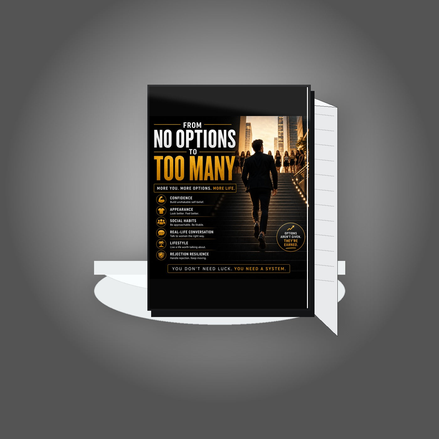 SuitYou Men book mockup - From No Options to Too Many