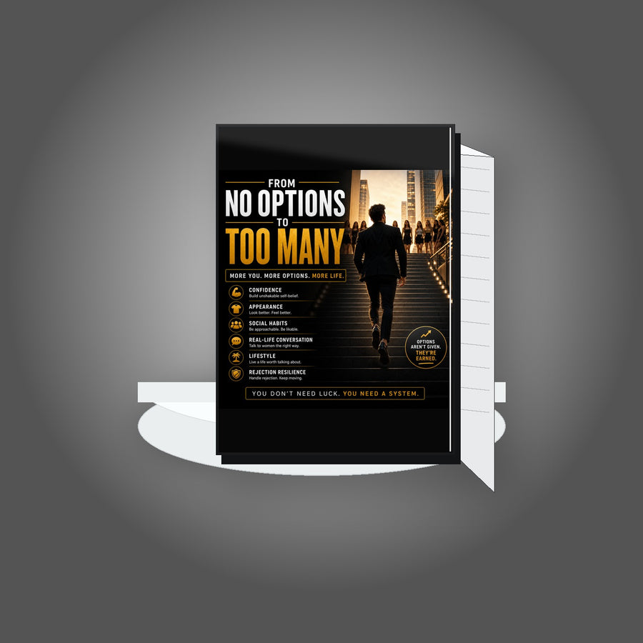 SuitYou Men book mockup - From No Options to Too Many