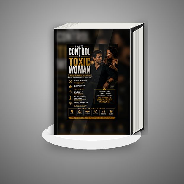 How To Control A Toxic Woman book mockup cover