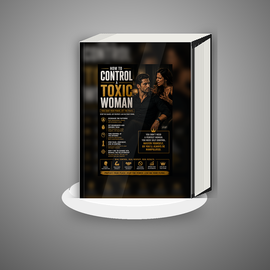 How To Control A Toxic Woman book mockup cover