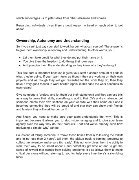 Delegate with Ownership and Purpose - practice sample from Invincible Leader