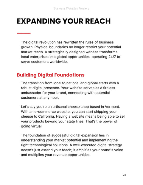 Understand a Website as a Business Growth Asset - understand sample from Business Websites Mastery - Ebook