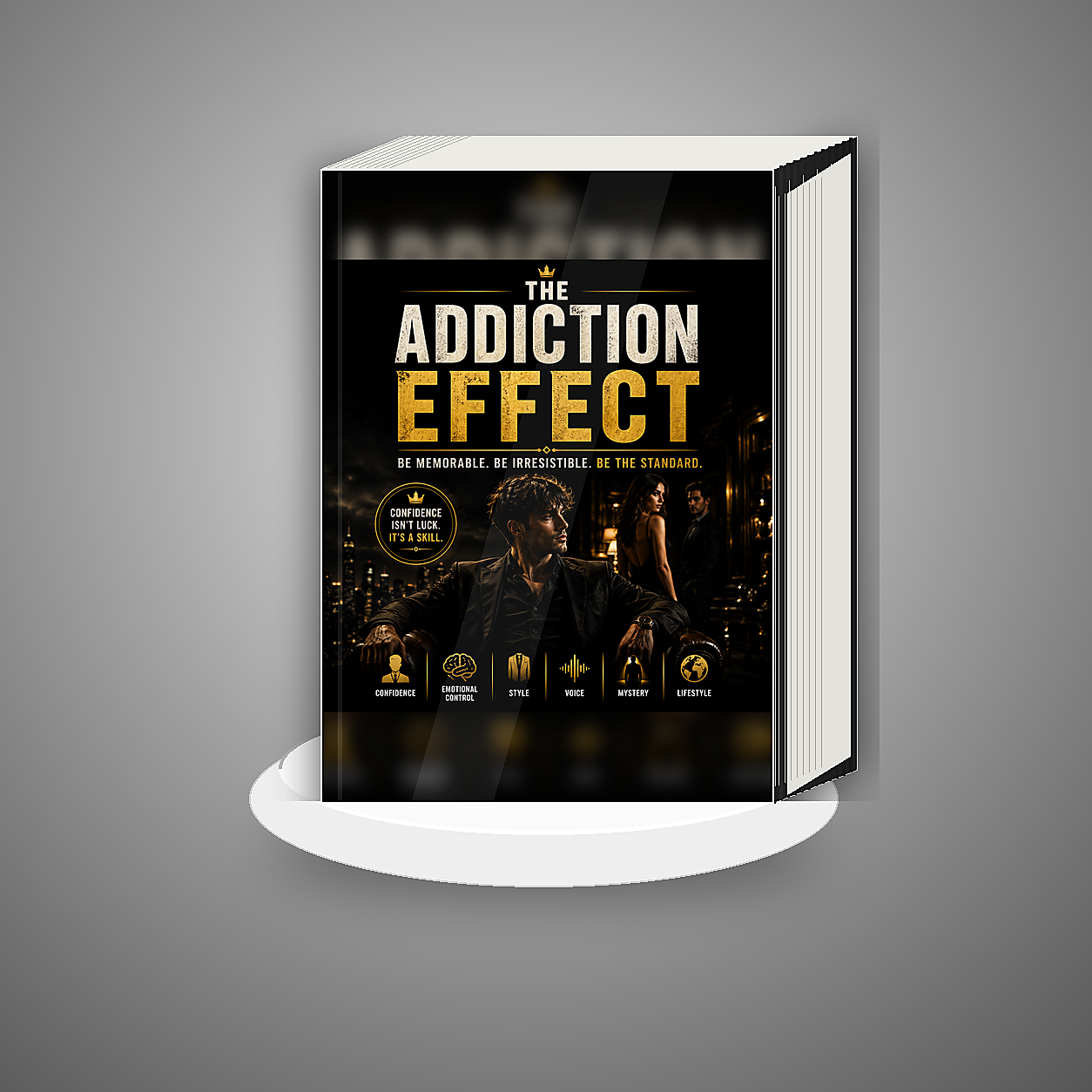 The Addiction Effect book mockup cover