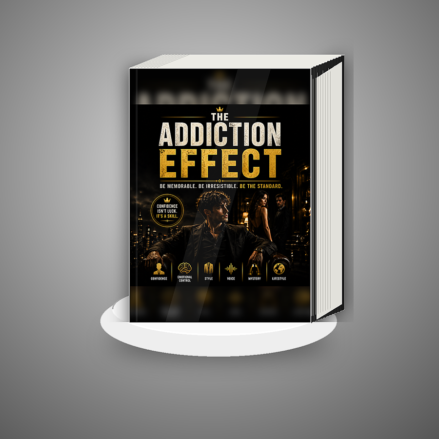 The Addiction Effect book mockup cover