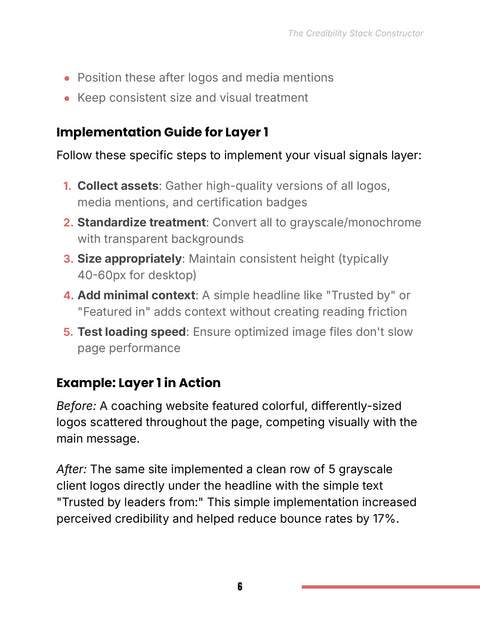 Implementation Guide for Layer 1 - act sample from The Credibility Stack Constructor