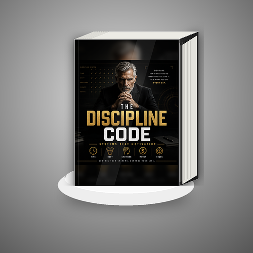 The Discipline Code book mockup cover