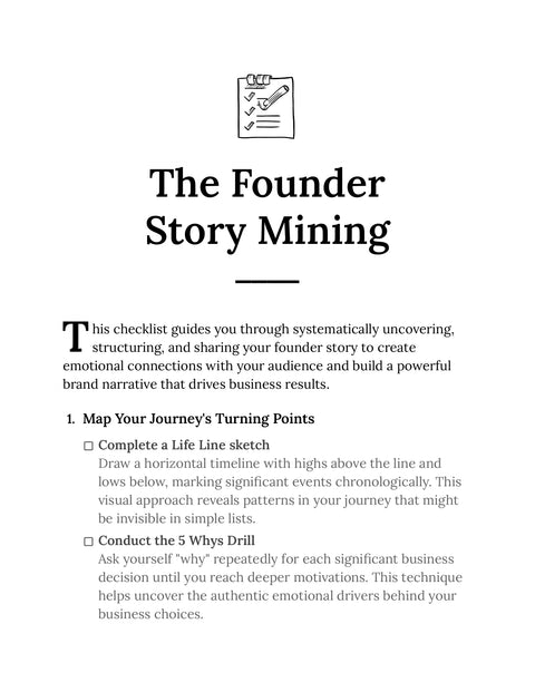 Identify Founder Turning Points - understand sample from The Founder Story Mining