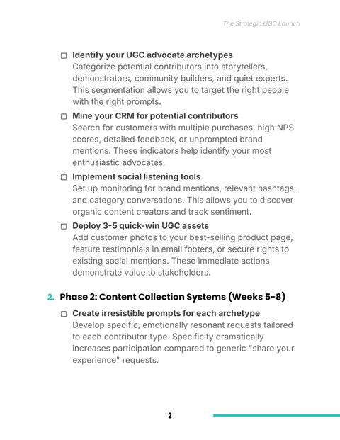 Identify Customer Story Sources - understand sample from The Strategic UGC Launch