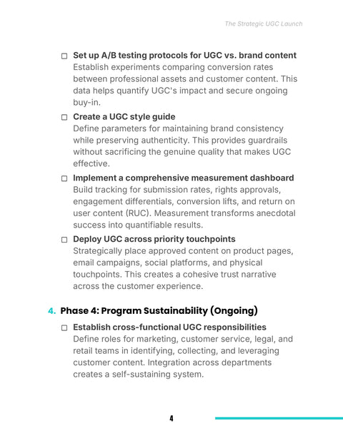 Test and Deploy UGC - practice sample from The Strategic UGC Launch